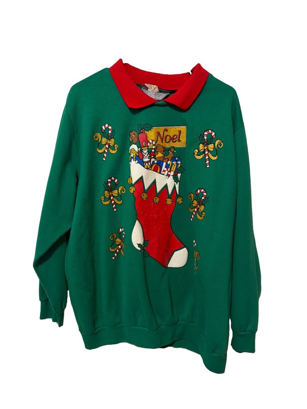 Vtg 90's Grandma Sweater Womens XXL Long Sleeve Crewneck Snowman Hanes Christmas